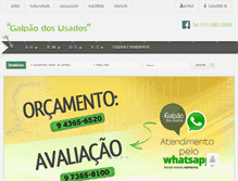 Tablet Screenshot of galpaodosusados.com.br